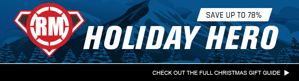 RM Holiday Hero, Save up to 78 percent, a mountain scene, link, Check out the full Christmas Gift Guide